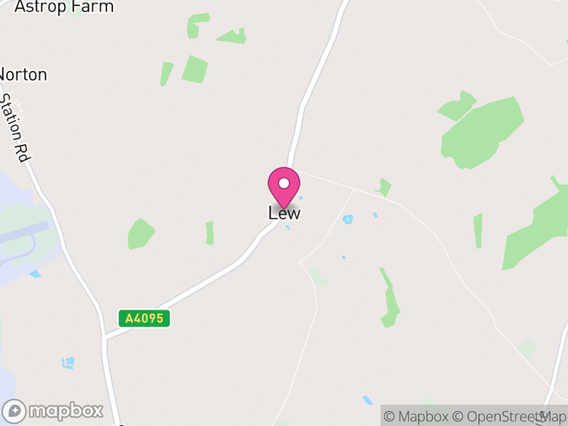 Map of Lew, West Oxfordshire