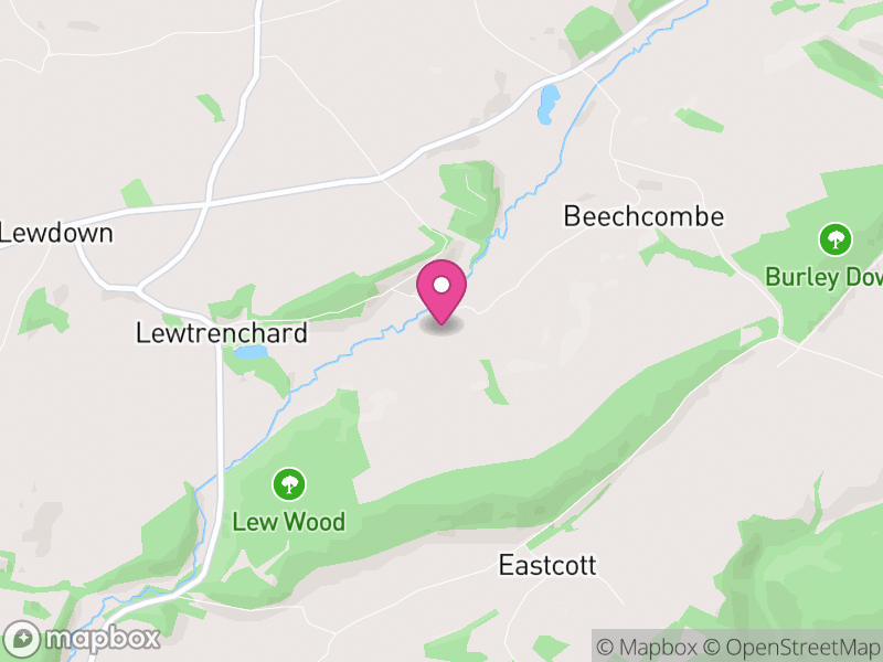 Map of Lewtrenchard, West Devon