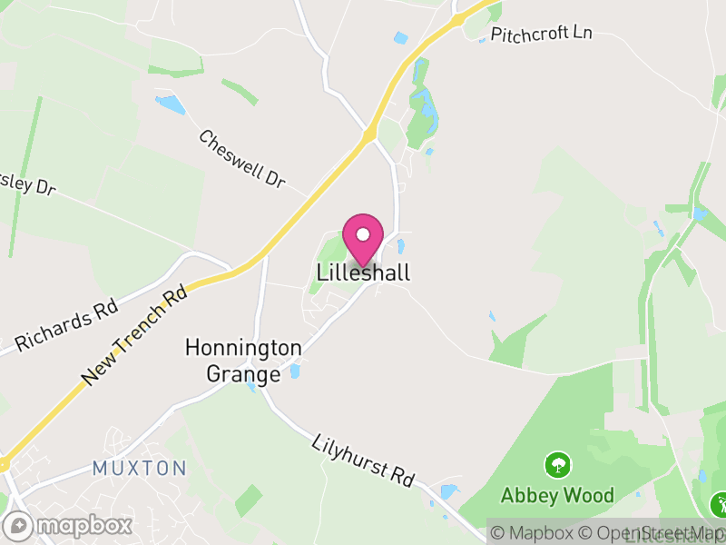 Map of Lilleshall, Telford and Wrekin