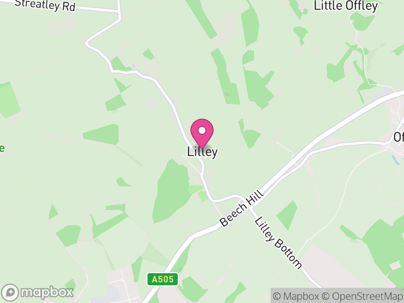 Map of Lilley, North Hertfordshire