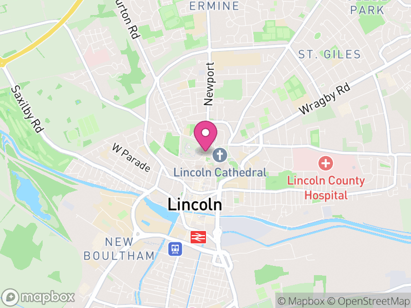 Map of Lincoln, Lincolnshire