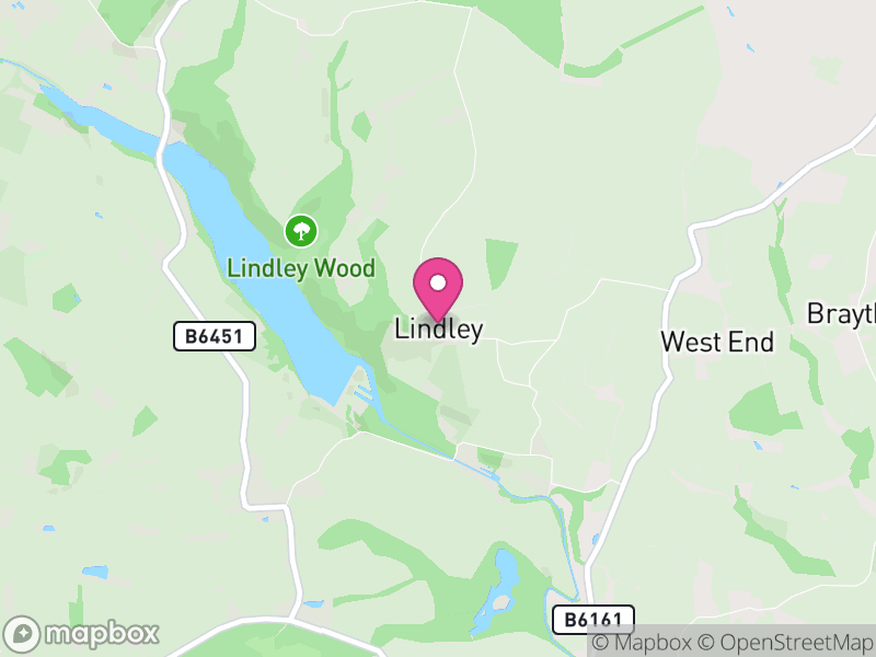 Map of Lindley, North Yorkshire