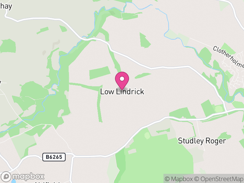 Map of Lindrick with Studley Royal and Fountains, North Yorkshire