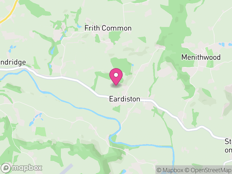 Map of Lindridge, Malvern Hills