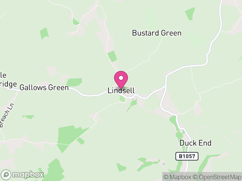 Map of Lindsell, Uttlesford