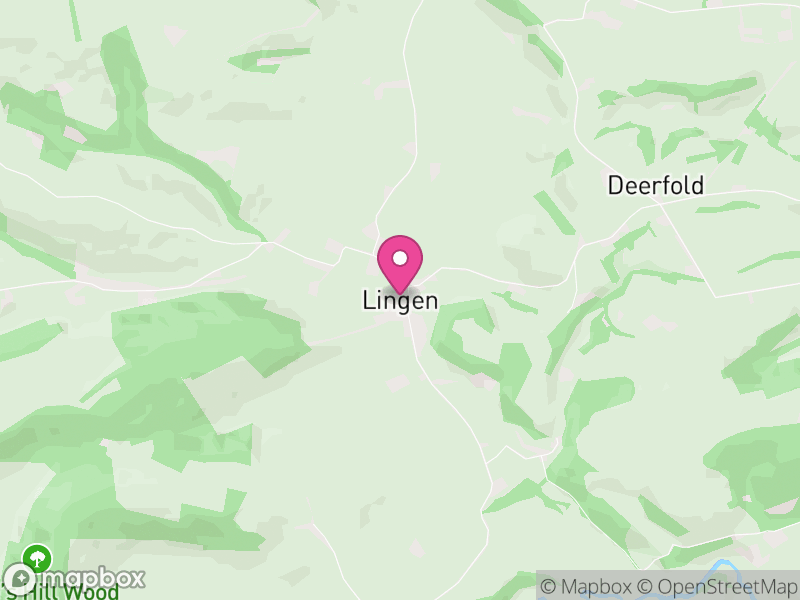 Map of Lingen, Herefordshire