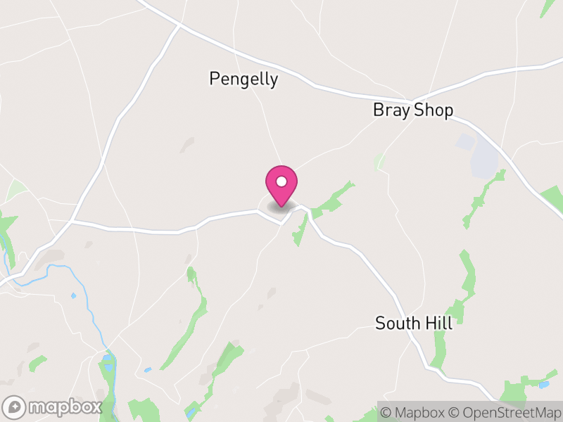 Map of Linkinhorne, Cornwall