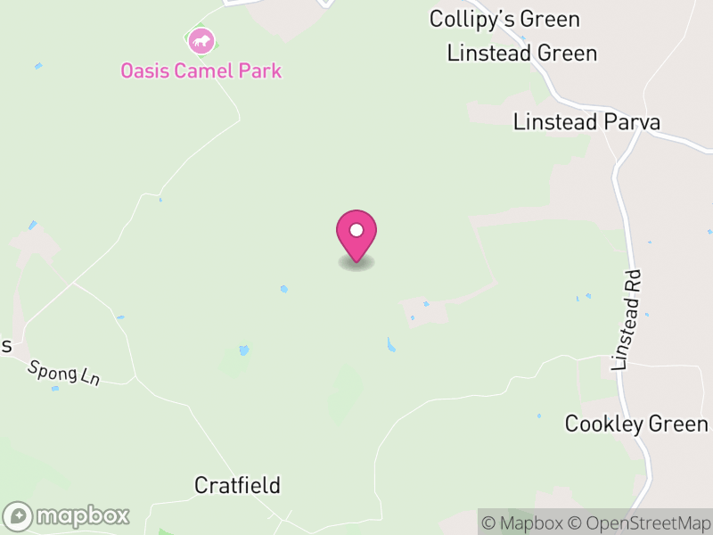 Map of Linstead Magna, East Suffolk