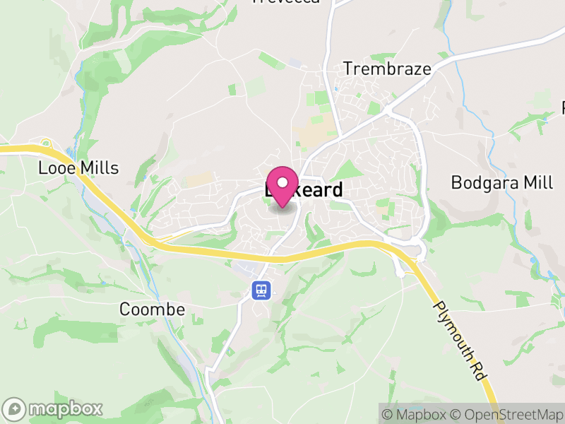 Map of Liskeard, Cornwall