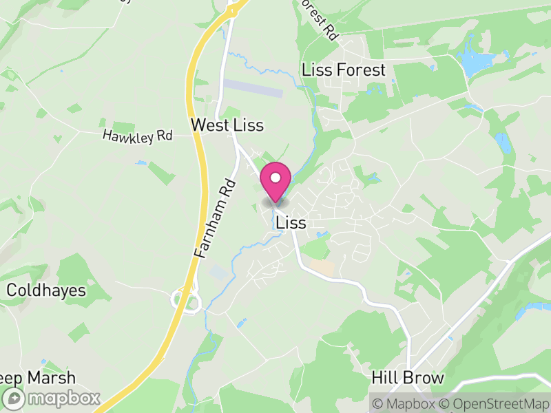 Map of Liss, East Hampshire