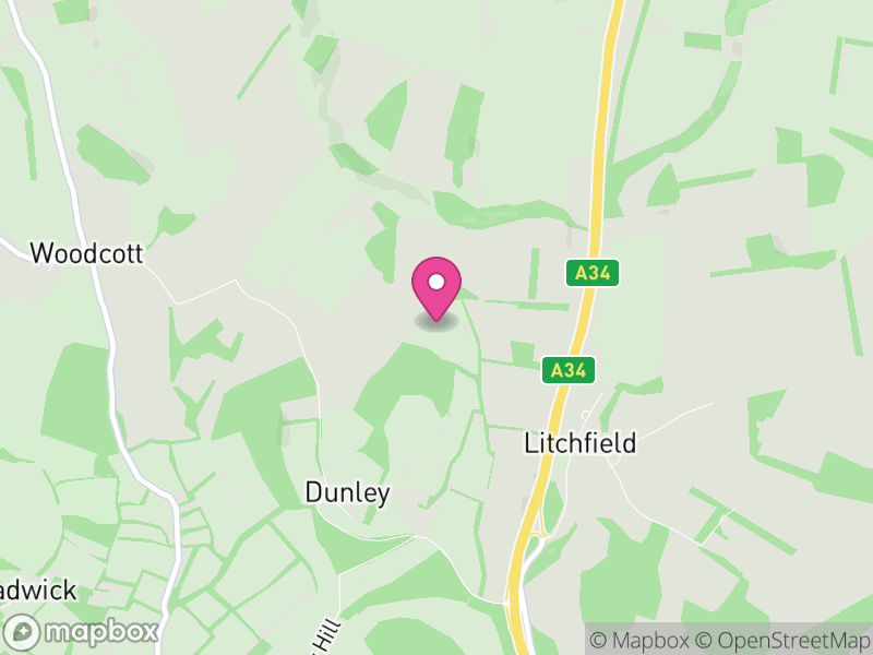 Map of Litchfield and Woodcott, Basingstoke and Deane