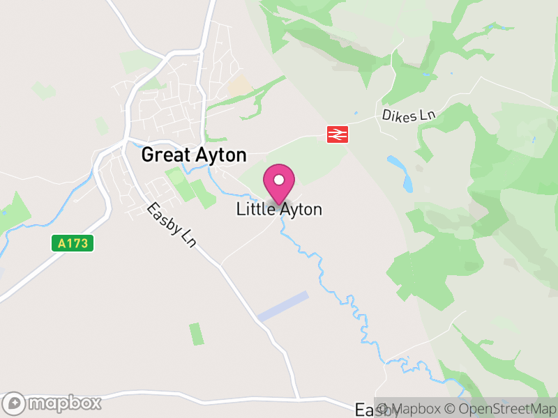 Map of Little Ayton, North Yorkshire