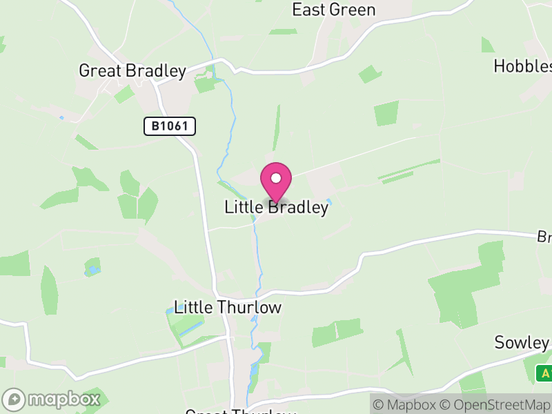 Map of Little Bradley, West Suffolk