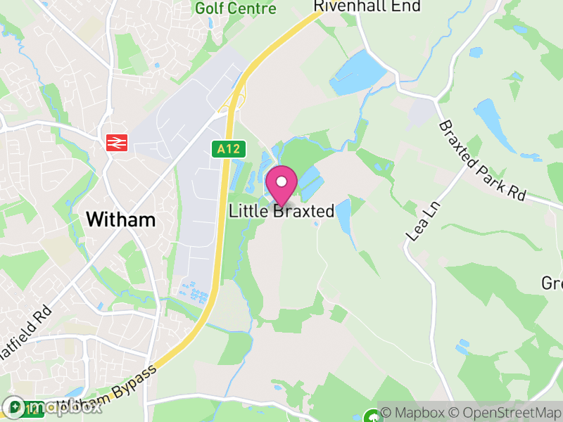 Map of Little Braxted, Maldon