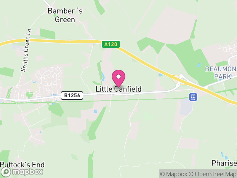 Map of Little Canfield, Uttlesford