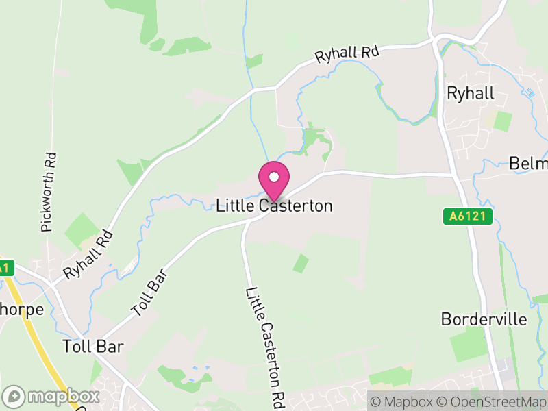 Map of Little Casterton, Rutland