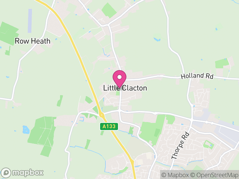 Map of Little Clacton, Tendring