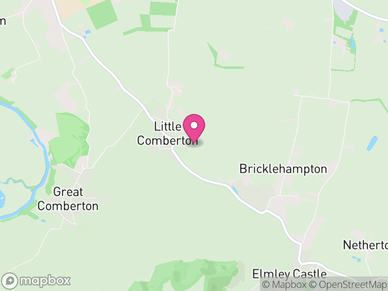 Map of Little Comberton, Wychavon