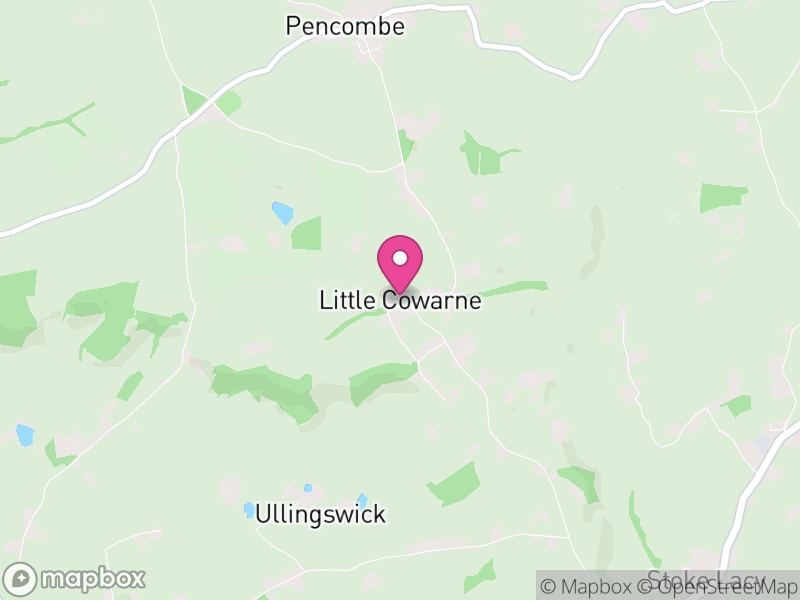 Map of Little Cowarne, Herefordshire