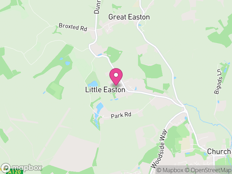 Map of Little Easton, Uttlesford