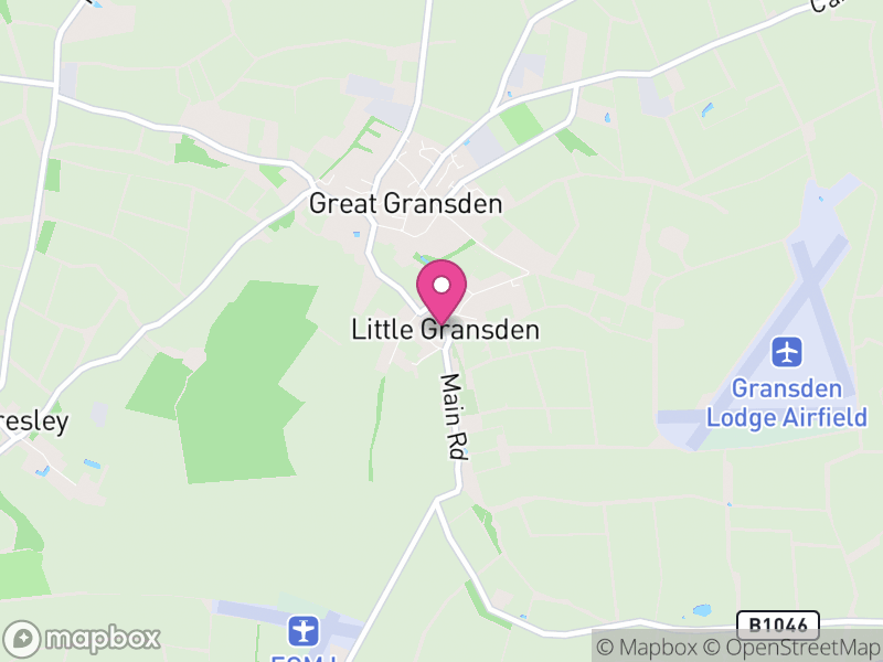 Map of Little Gransden, South Cambridgeshire