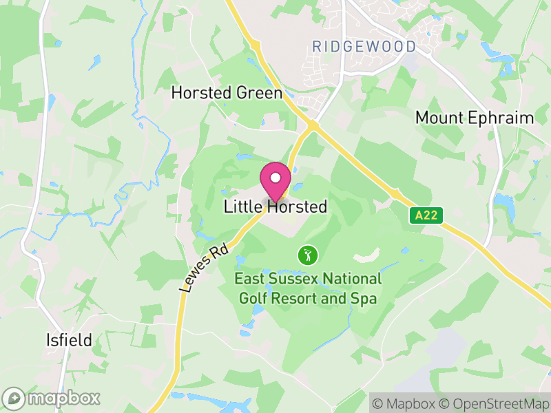 Map of Little Horsted, Wealden