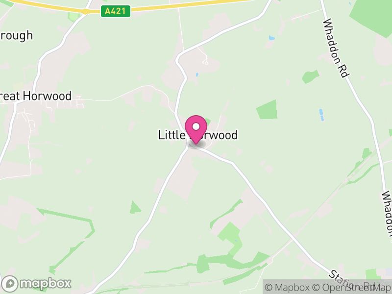 Map of Little Horwood, Buckinghamshire