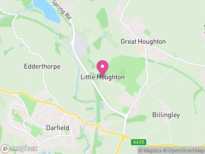 Map of Little Houghton, Barnsley