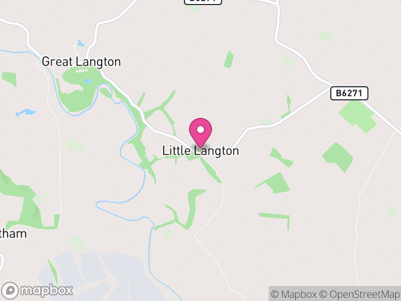 Map of Little Langton, North Yorkshire