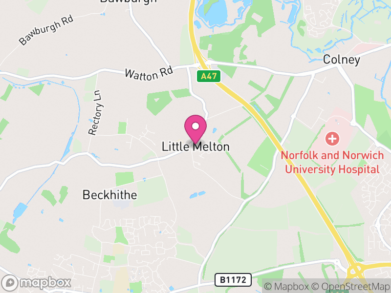 Map of Little Melton, South Norfolk