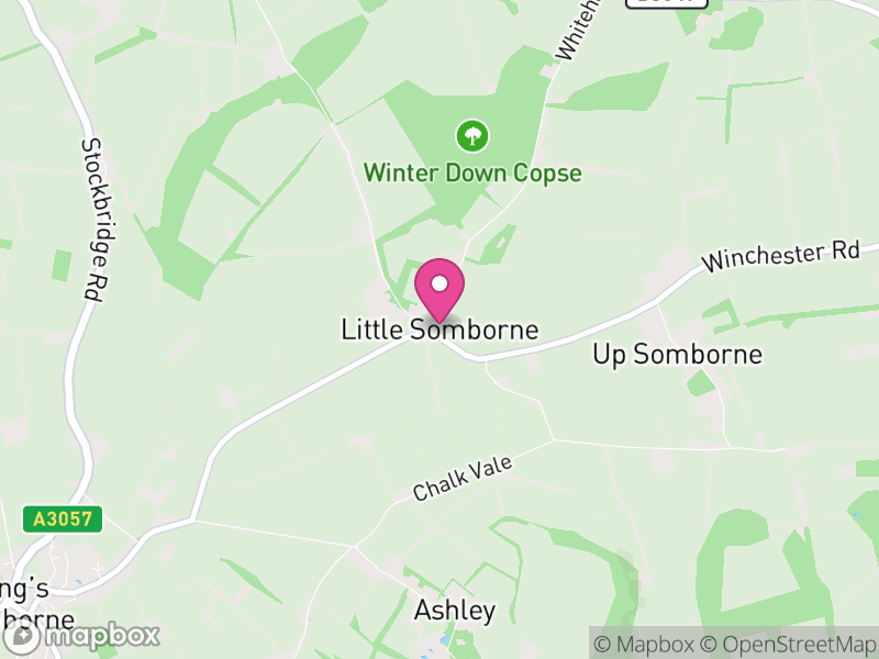 Map of Little Somborne, Test Valley