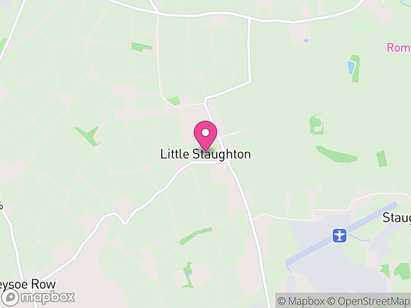 Map of Little Staughton, Bedford