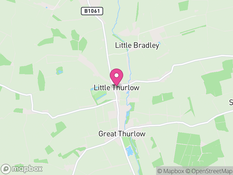 Map of Little Thurlow, West Suffolk