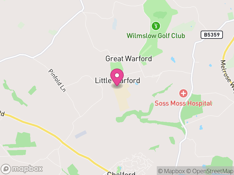 Map of Little Warford, Cheshire East