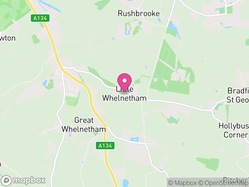 Map of Little Whelnetham, West Suffolk