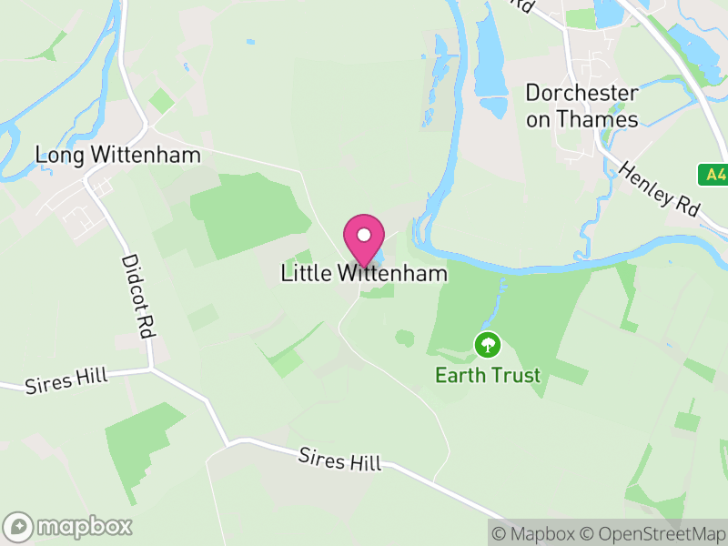 Map of Little Wittenham, South Oxfordshire