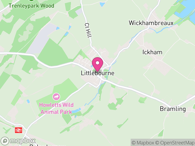Map of Littlebourne, Canterbury