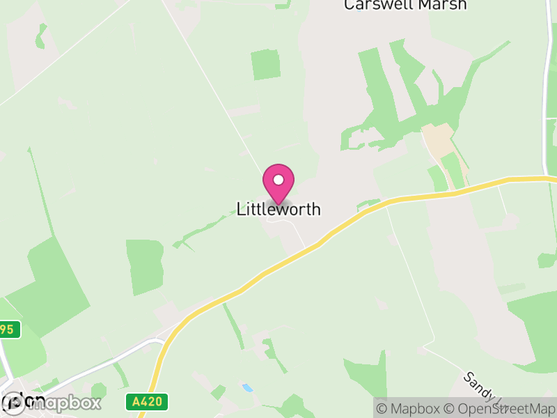 Map of Littleworth, Vale of White Horse