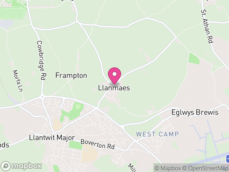 Map of Llan-Maes, Vale of Glamorgan