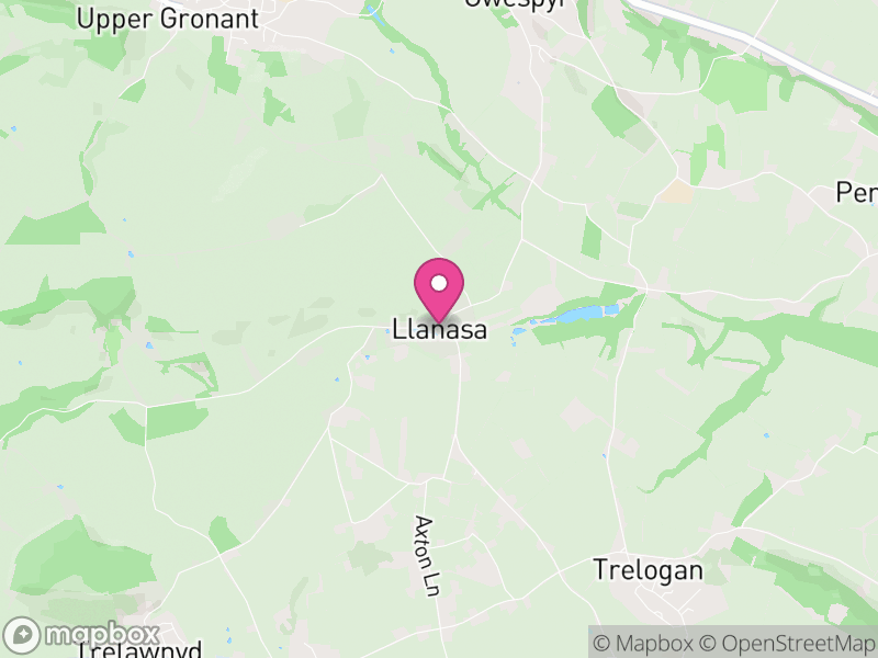 Map of Llanasa, Flintshire