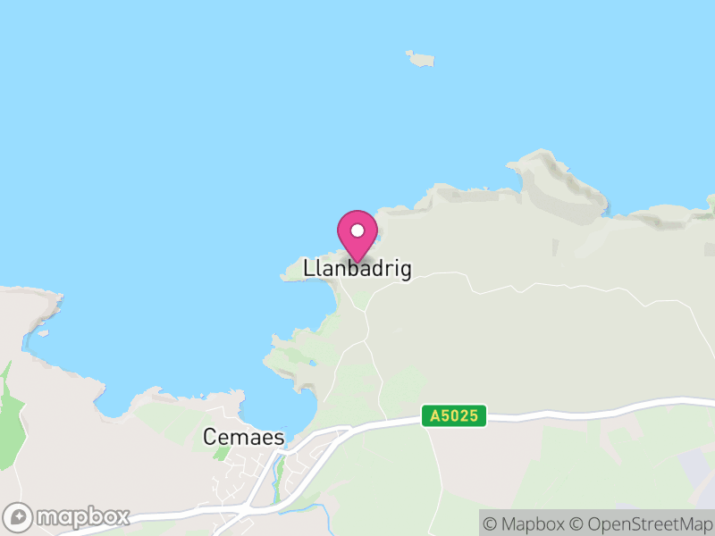 Map of Llanbadrig, Ynys Môn / Isle of Anglesey