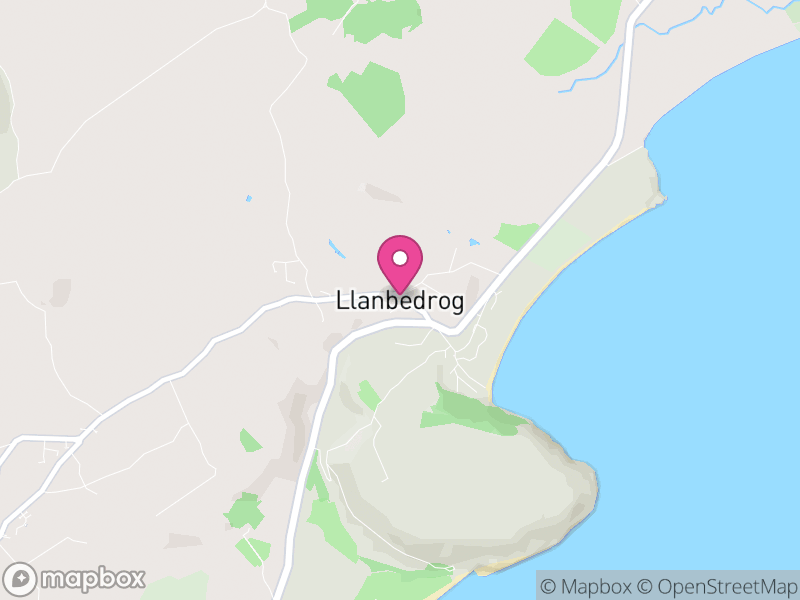 Map of Llanbedrog, Gwynedd