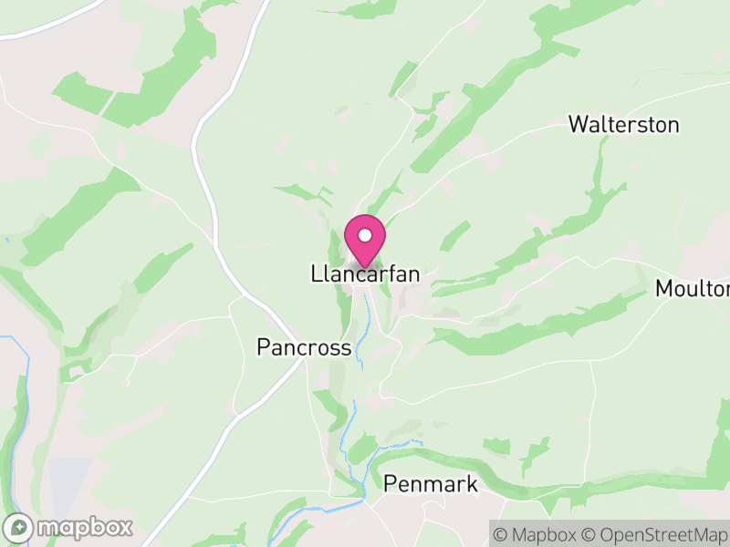 Map of Llancarfan, Vale of Glamorgan