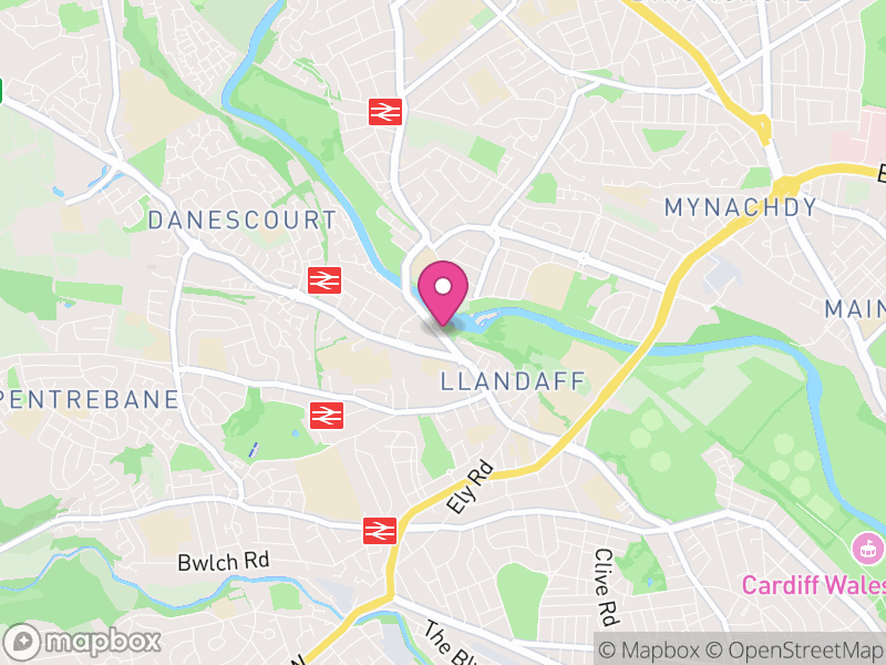 Map of Llandaff, Cardiff