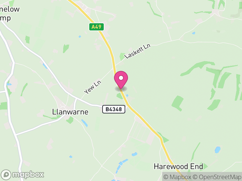 Map of Llandinabo, Herefordshire