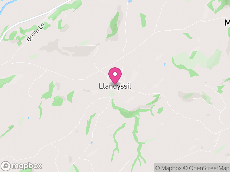 Map of Llandyssil, Powys