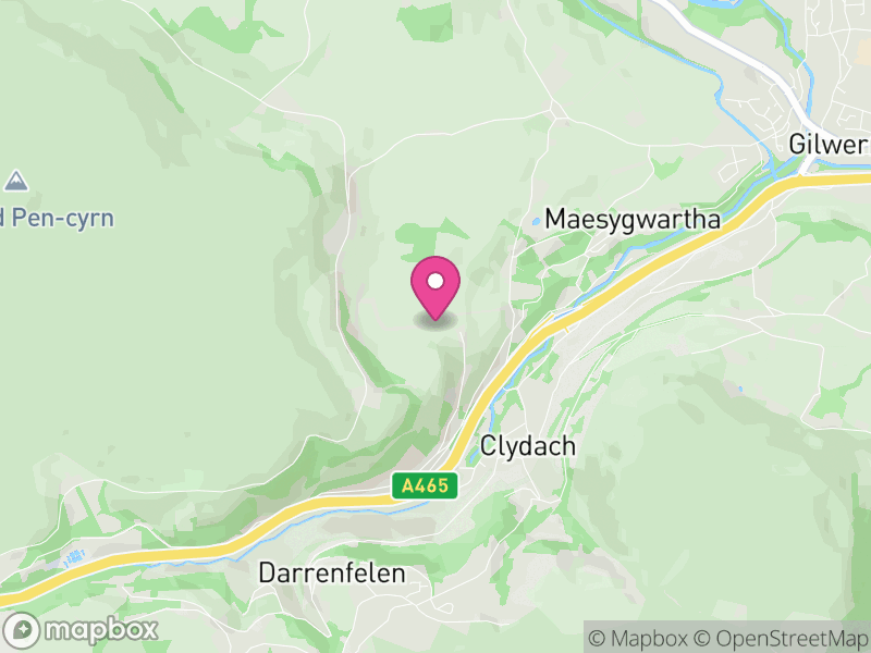 Map of Llanelly, Monmouthshire