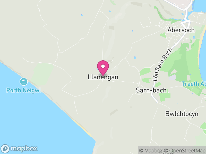 Map of Llanengan, Gwynedd