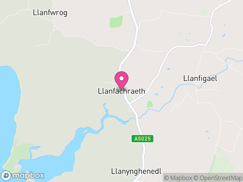 Map of Llanfachraeth, Ynys Môn / Isle of Anglesey