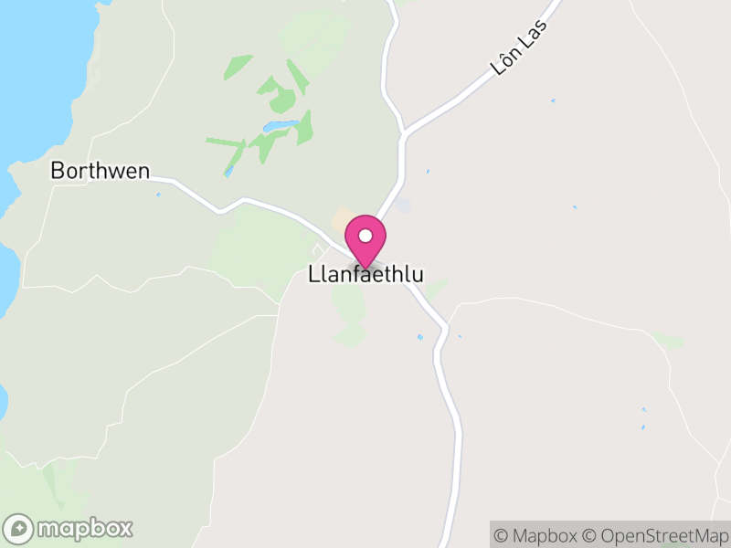 Map of Llanfaethlu, Ynys Môn / Isle of Anglesey
